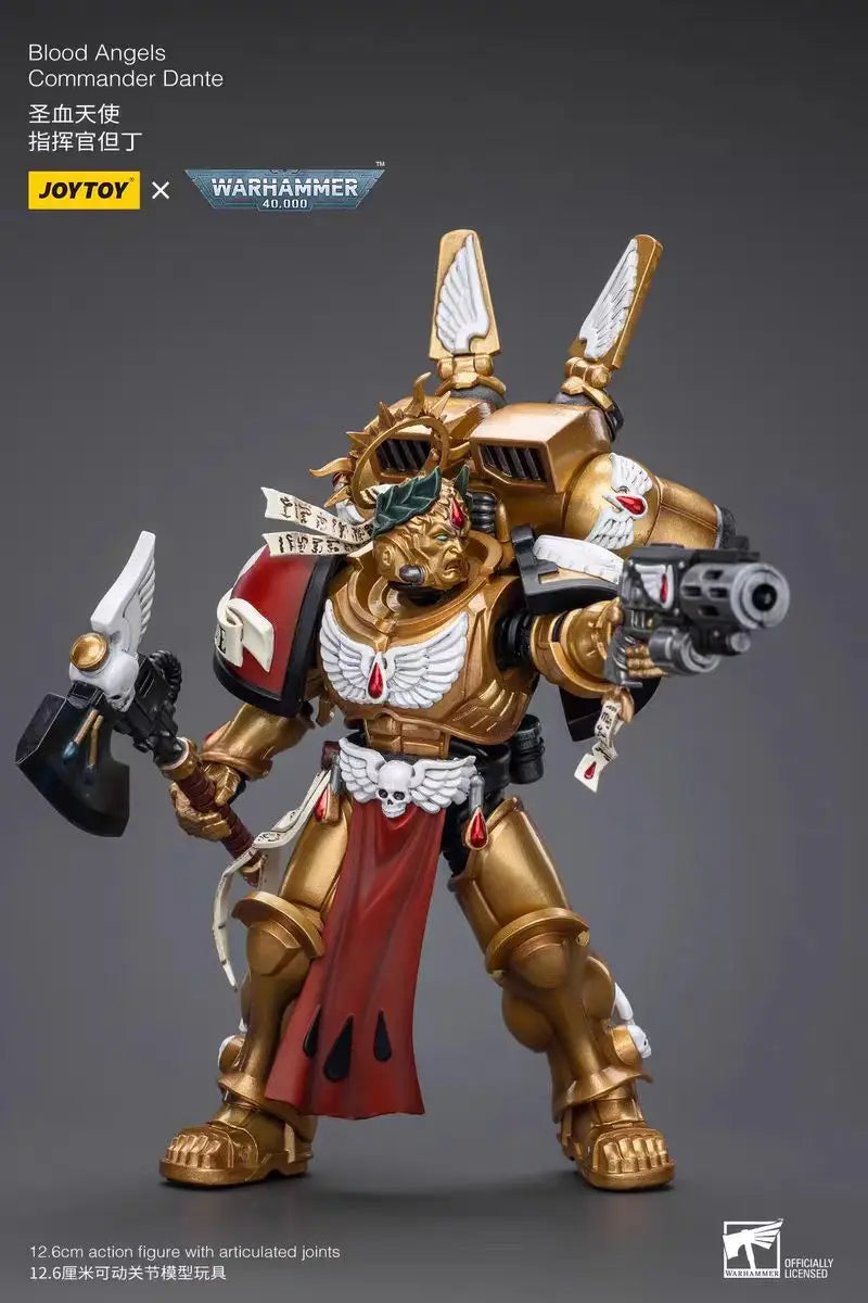 【In Stock】JOYTOY Warhammer 40K Blood Angels Commander Dante 1/18 Action Figures Toys Ornaments Collection