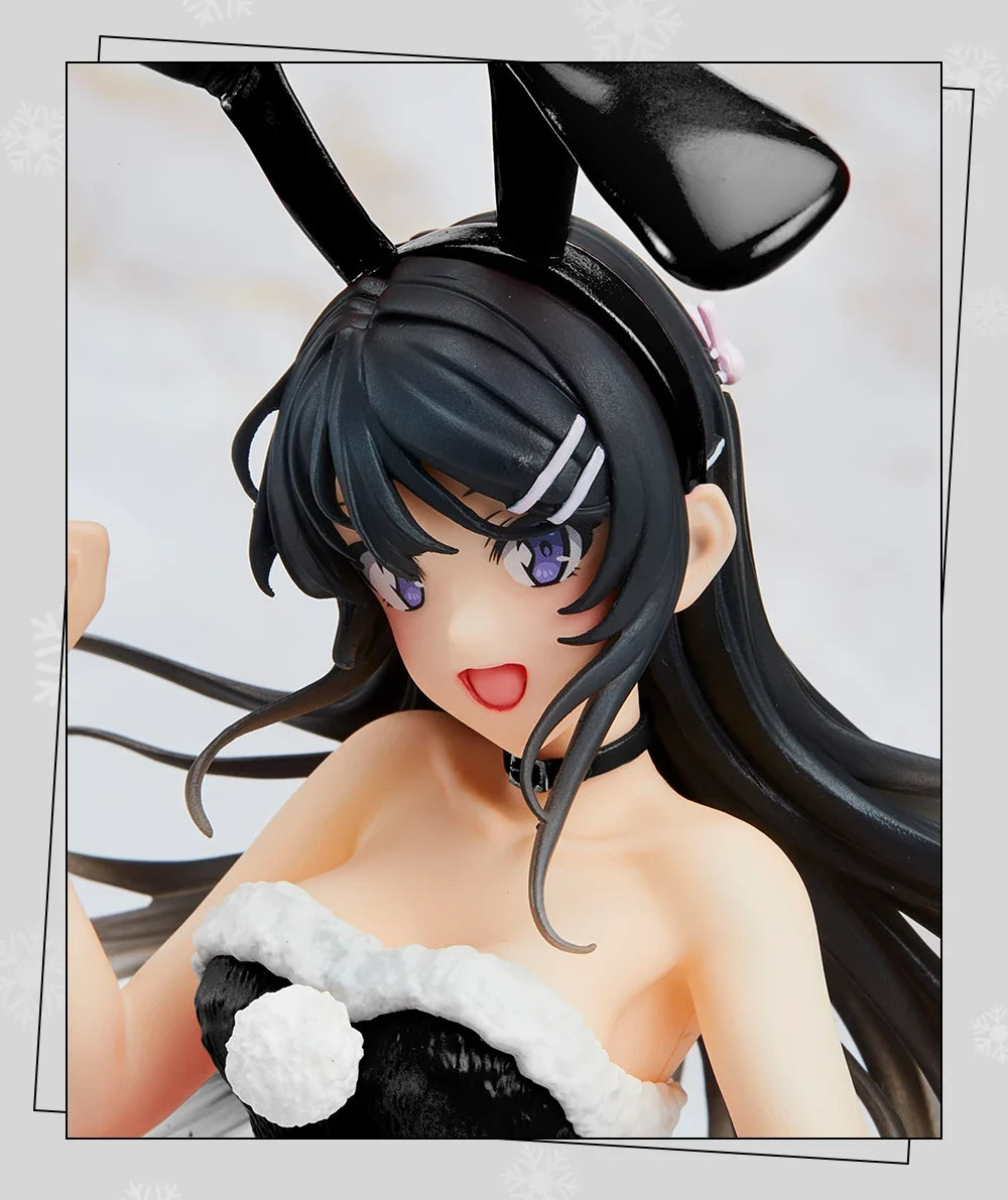 In Stock TAITO Coreful Mai Sakurajima Winter Bunny Ver Desktop Cute Doll Anime Figures Kawaii PVC Gift Toys Collectible Models