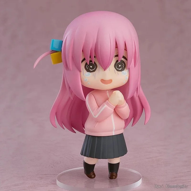 Q Version Bocchi The Rock! Lonely 2069# Gotoh Hitori Action Figures Face Replacement Model Doll Ornament Handmade Toy