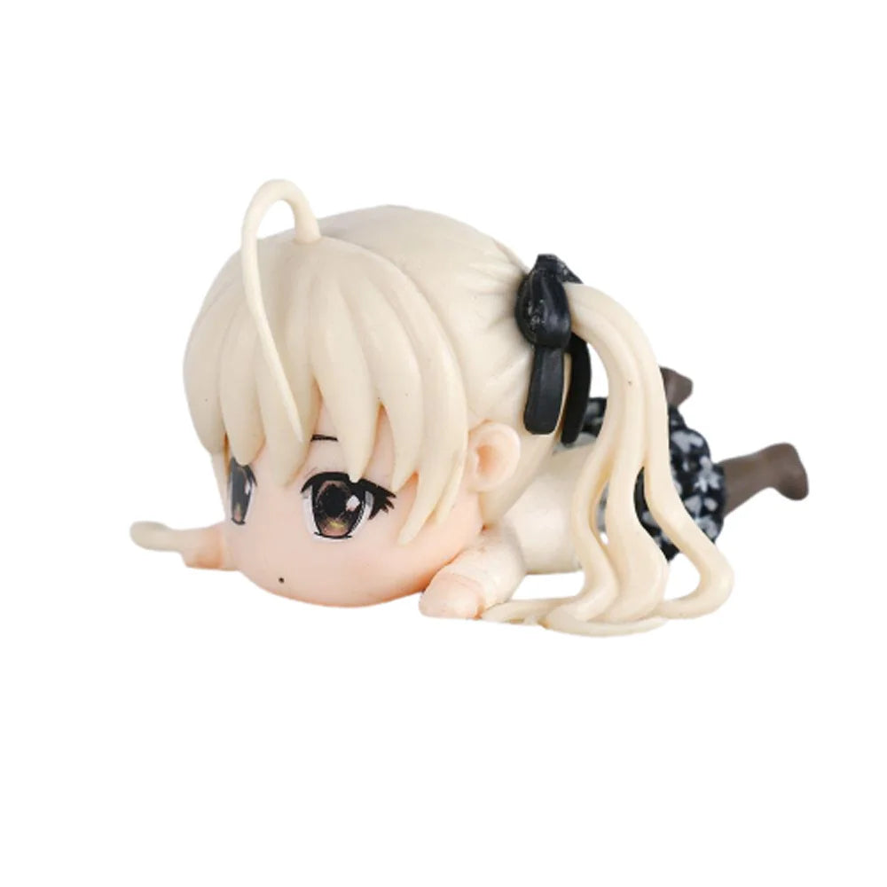Anime Yosuga no Sora Kasugano Sora Lying Ver. Girls PVC Action Figure Model Car decoration Toys 3cm