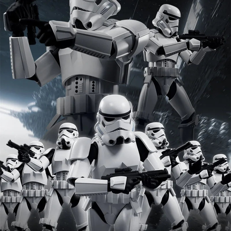 Original Blokees Star Wars Trooper Stormtrooper Darth Vader Action Figures Model Assembly Toys Desktop Ornament Birthday Gifts