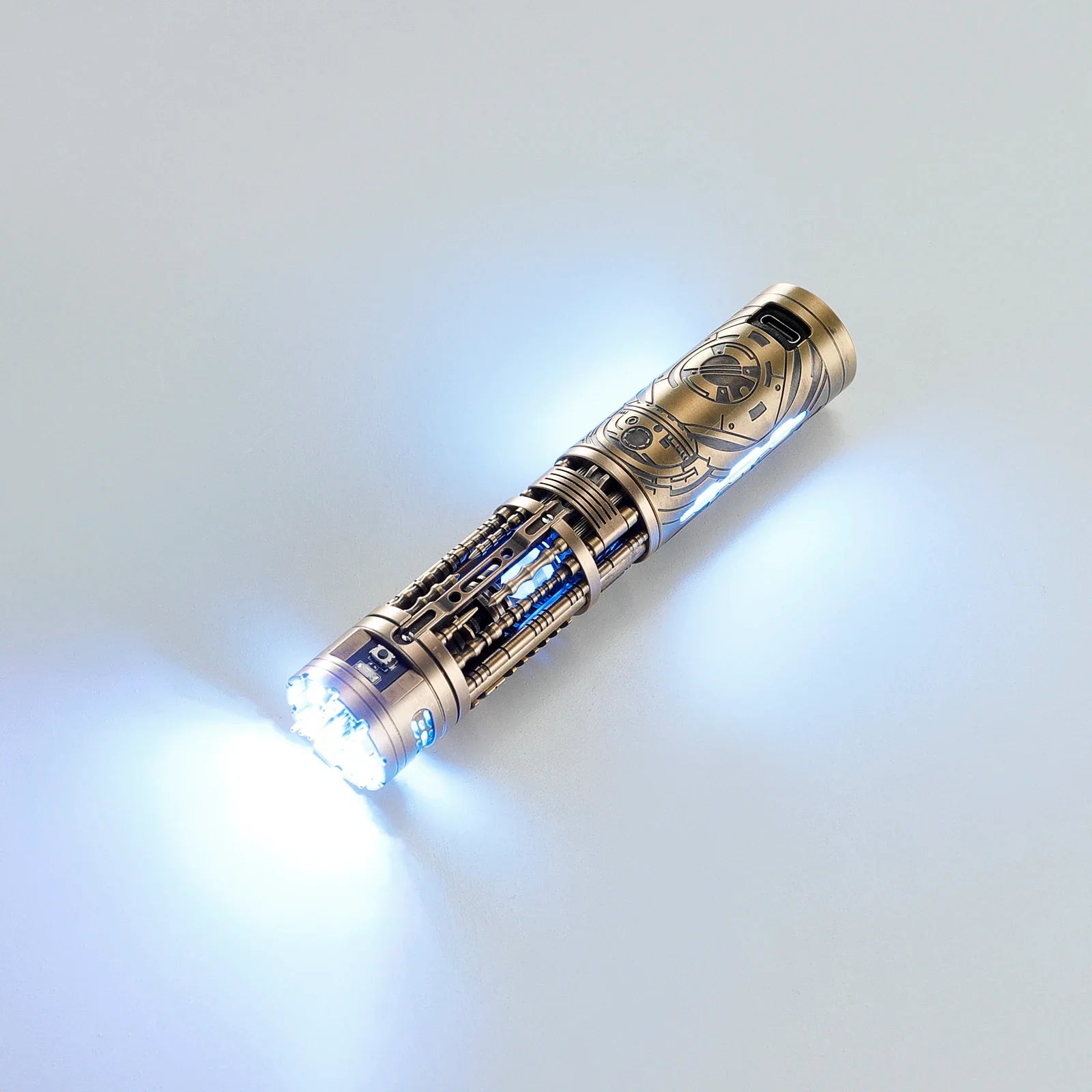 DamienSaber Lightsaber Electronic Kit for Moive Sabers Full Copper Core with Spinning Crystal