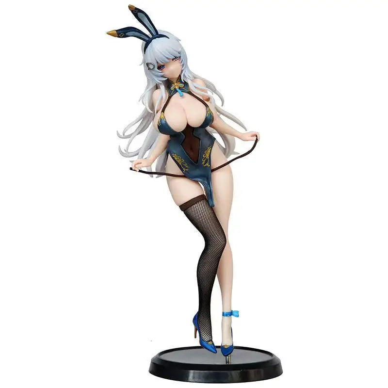 Sexy Anime Adults Bunny Girl Figure in Qipao Stockings High Quality Collectible Standing Pose Model  26cm