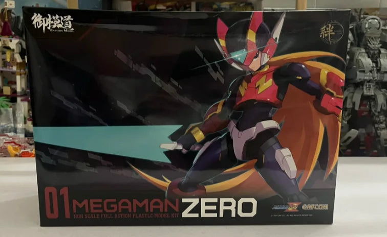Genuine Eastern Model Rockman Zero Mega Man Dwn 17cm Assembly Model With Bracket Action Toy Figures Kids Gifts In Stock
