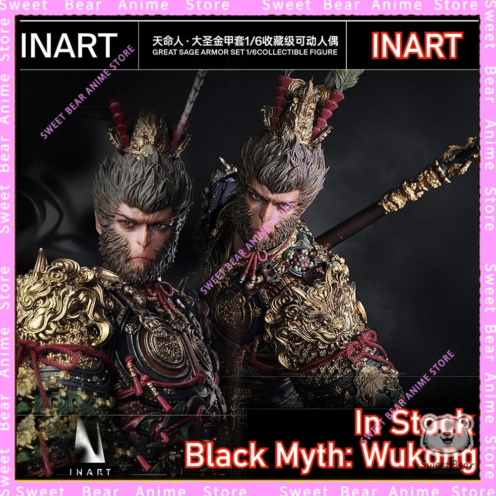 In Stock INART Black Myth: Wukong Great Sage Golden Armor Set MAG015 1/6 Scale Action Figure Anime Model Toys Doll Collectibles