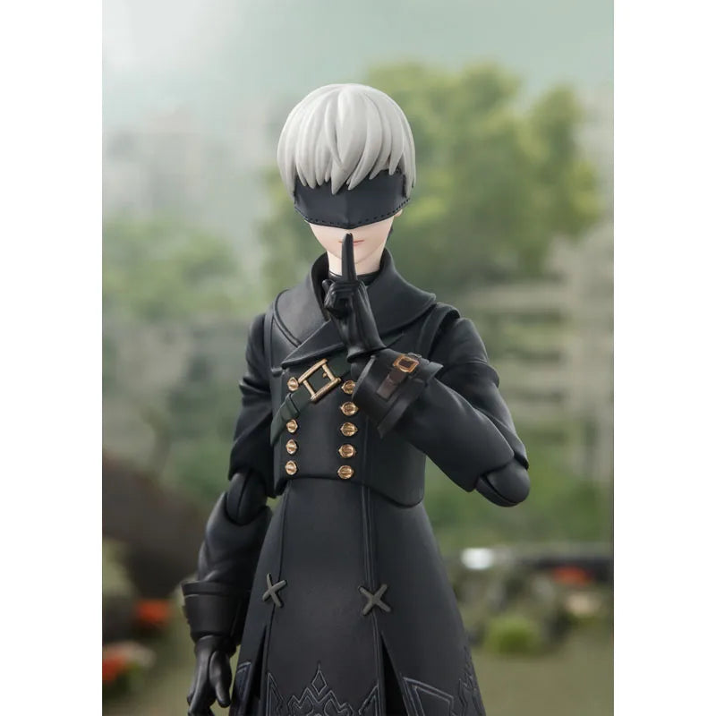 Bandai Original Genuine Figure NieR:Automata Model Kit Anime Figures SHF 9S Collection Model Action Figure Children's Toys Gifts