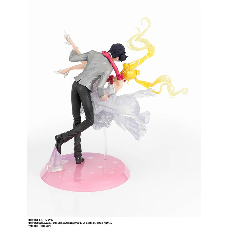 Original Bandai Sailor Moon Figuarts Zero chouette Tsukino Usagi Moonlight Glow Edition Figure Anime Action Model Toys Gift