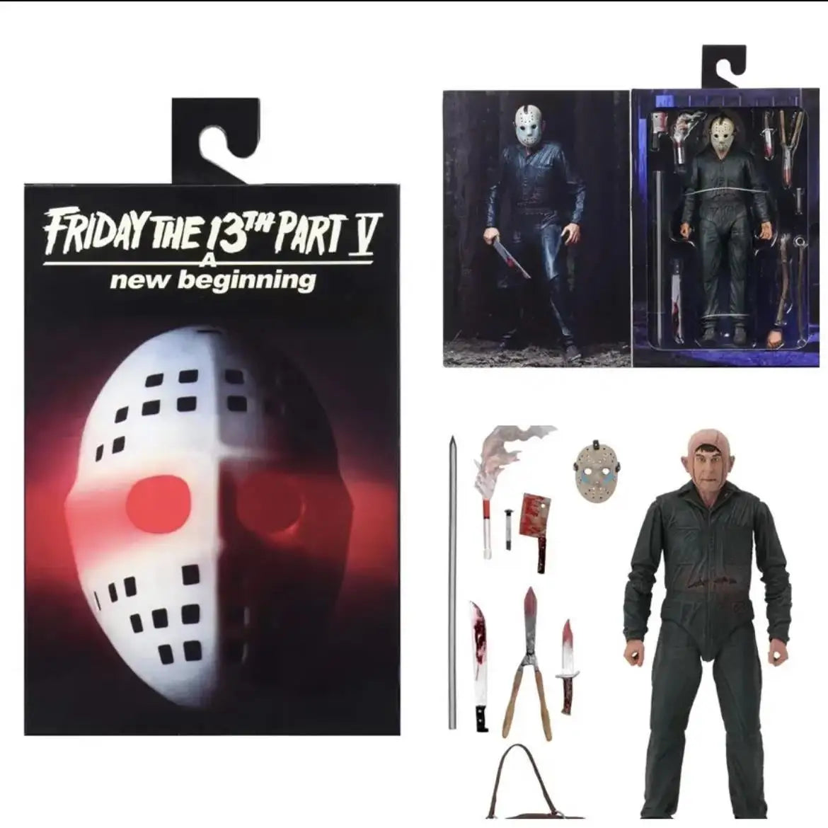 NECA Friday The 13th Figure Pennywise Part VII 7 New Blood Ultimate Jason Voorhees Action Figure Model Horror Halloween toy Gift