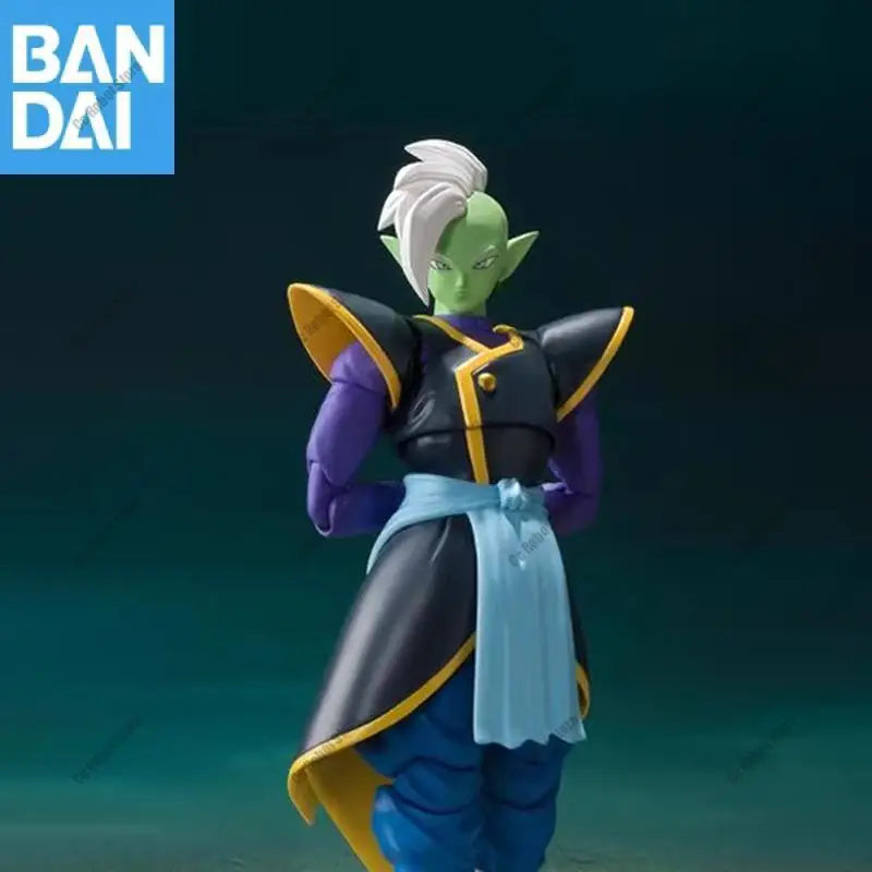 Genuine Bandai S.h.figuarts Dragon Ball Super Zamasu 14Cm Pvc Original Anime Action Figure Model Collector Ornament Toy Gift
