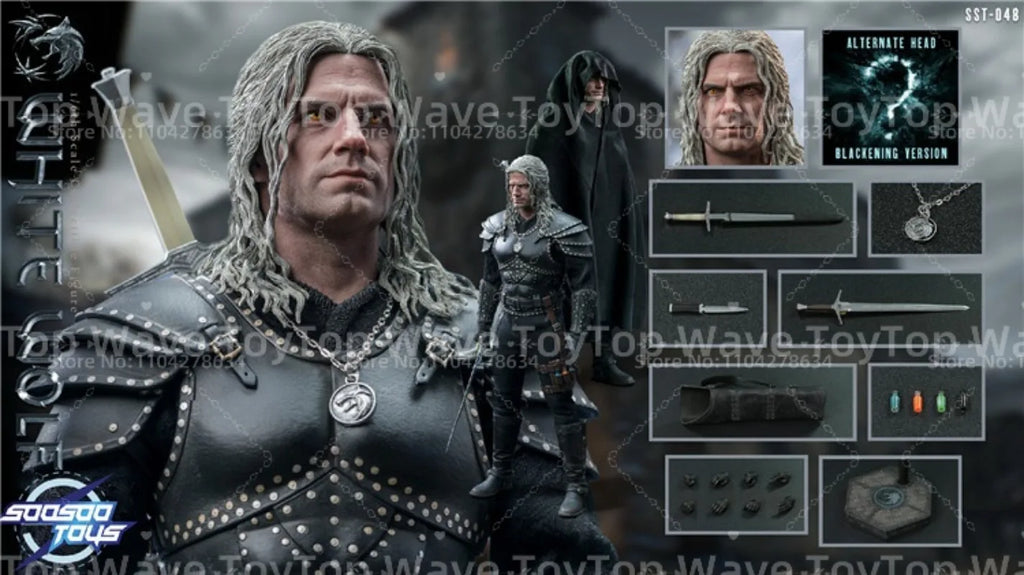 2025 New Stock Soosootoys SST048 1/6 Scale Male Soldier Demon Hunter Wizard Geralt 12'' Full Set Action Figure Model Doll Toy