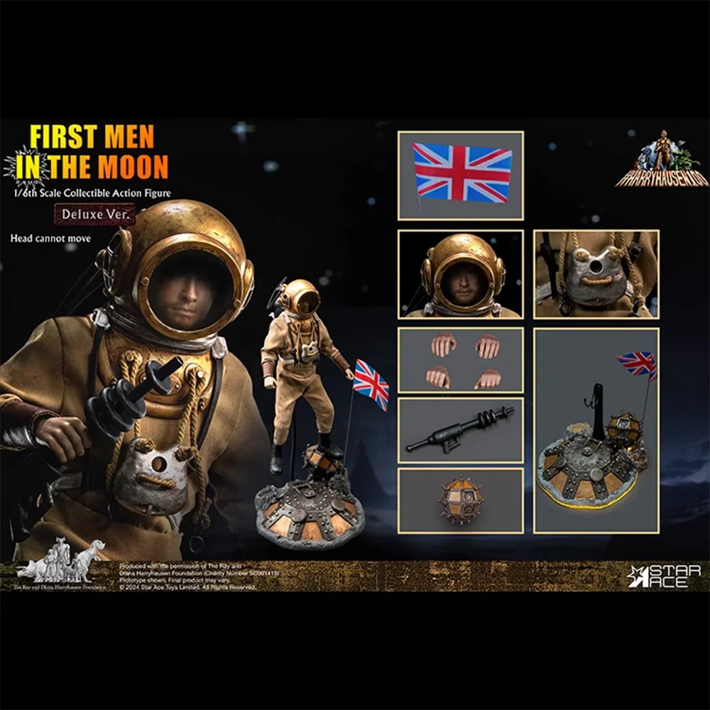 StarAce 1/6 SA0140 The First Man on the Moon Arnold Bedford Action Figure Model Toys30CM Collection Scene Decoration Gift