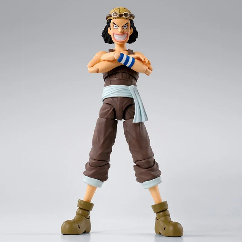 Bandai S.H.Figuarts One Piece Romance Dawn Action Figure Monkey D Luffy Nami Roronoa Zoro Usopp SHF Figure Model Collection Toys