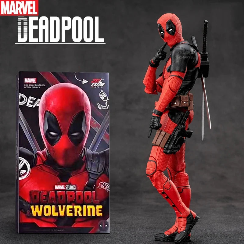 New ZD Toys Deadpool & Wolverine Model 7in 1/10 Action Figures Wolverine Deadpool Model Marvel Superheroes Collection Model Gift