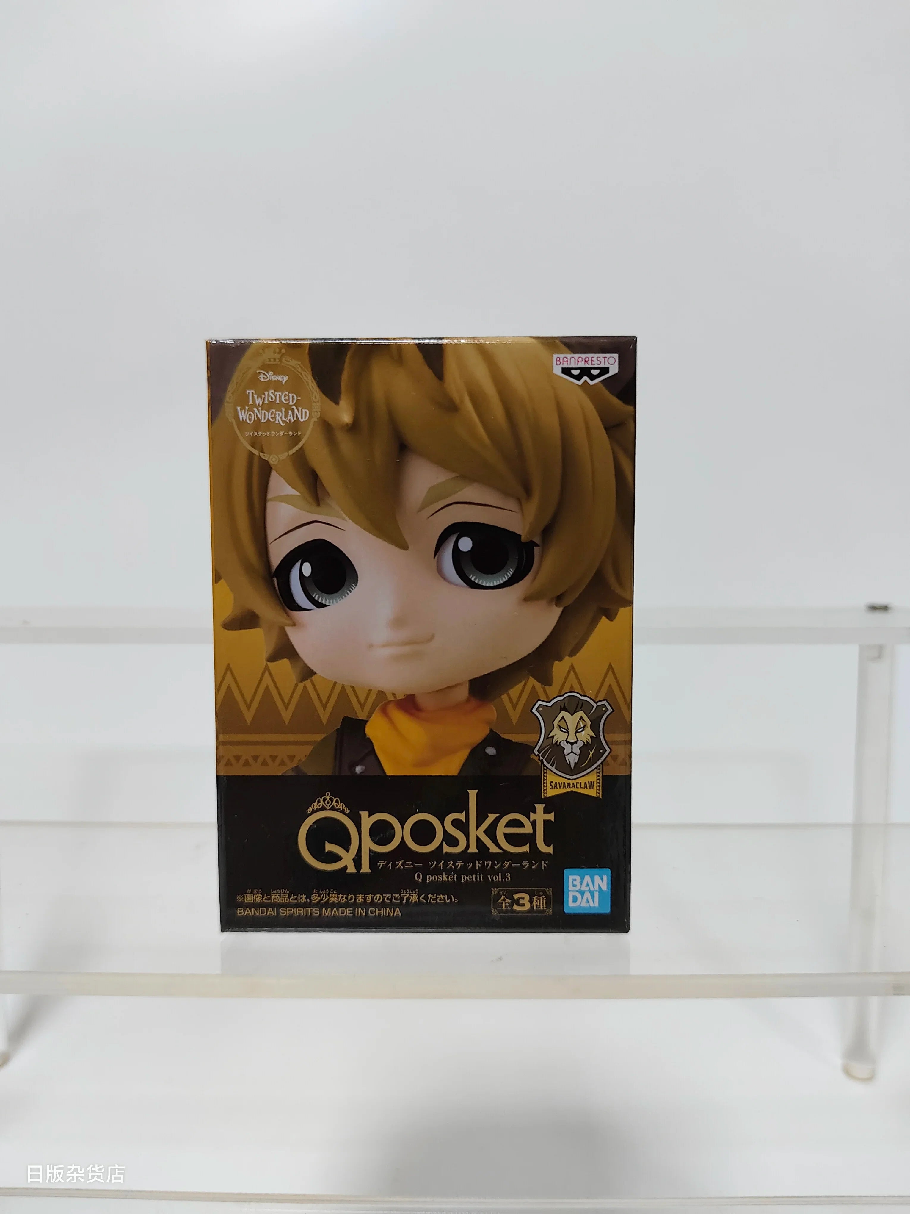 Genuine Bandai Q posket Series Disney Twisted Leona Jack Ruggie Wonderland Azul Ashengrotto Collectible Model Toys Gift