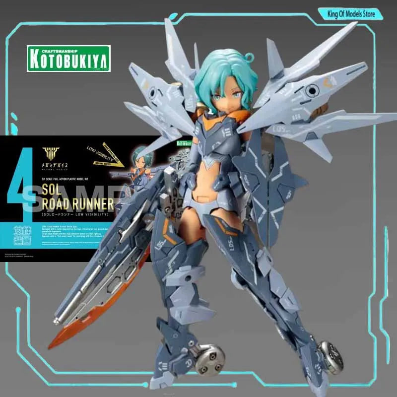 Kotobukiya Original Model Kit MEGAMI DEVICE SOL ROAD RUNNER ASRA ARCHER SHADOW Anime Action Figure Assembly Model Toy for Boys