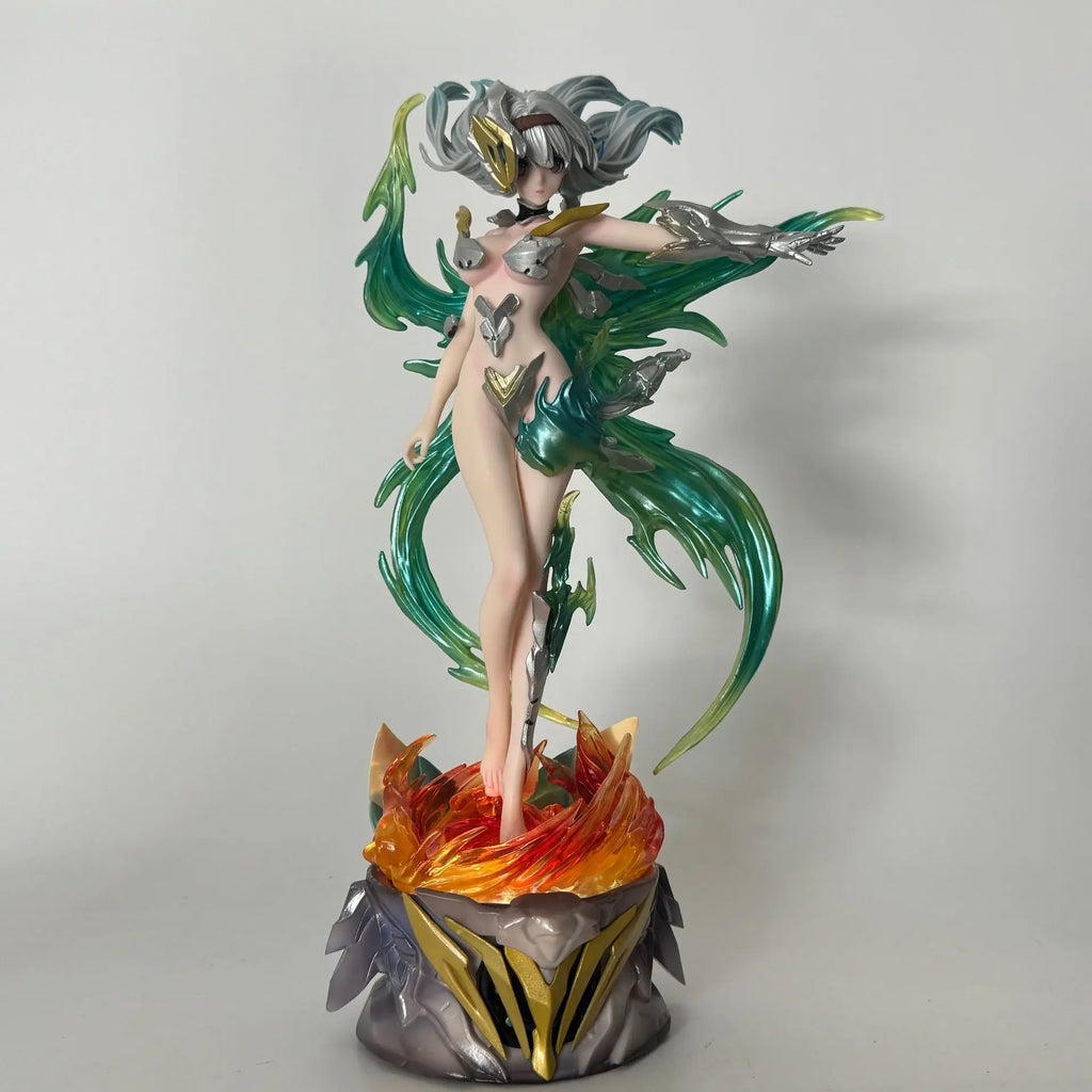 Anime Girl Bishoujo Action Figure Luminous Neon Butterfly Design Collectible Model Two-Dimensional Statue Decoration