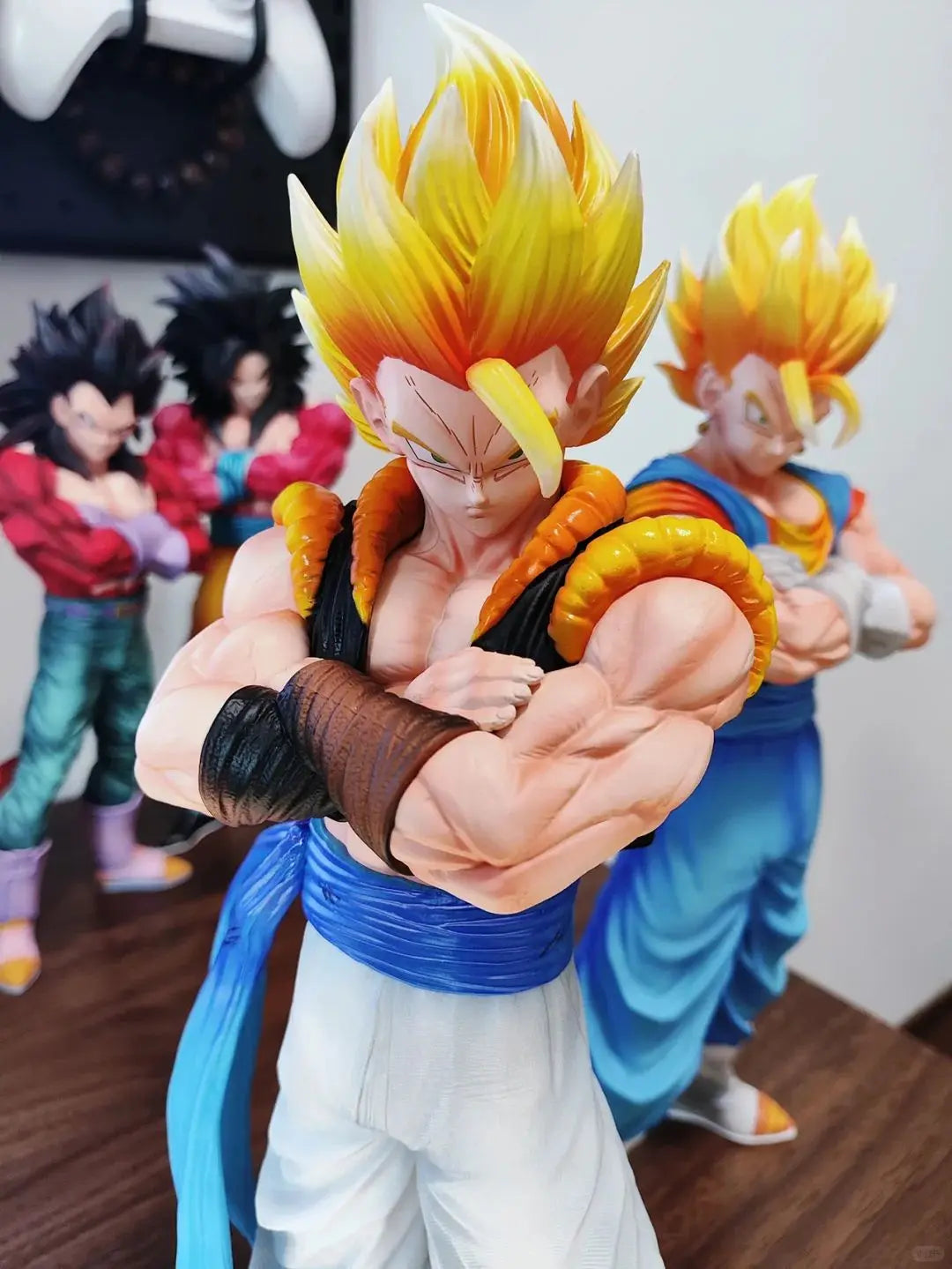 Dragon Ball Z JT Studio Gogeta & Vegito 30cm Articulated Figure Fully Painted Resin Collectible Statue, Posable Anime Model Gift