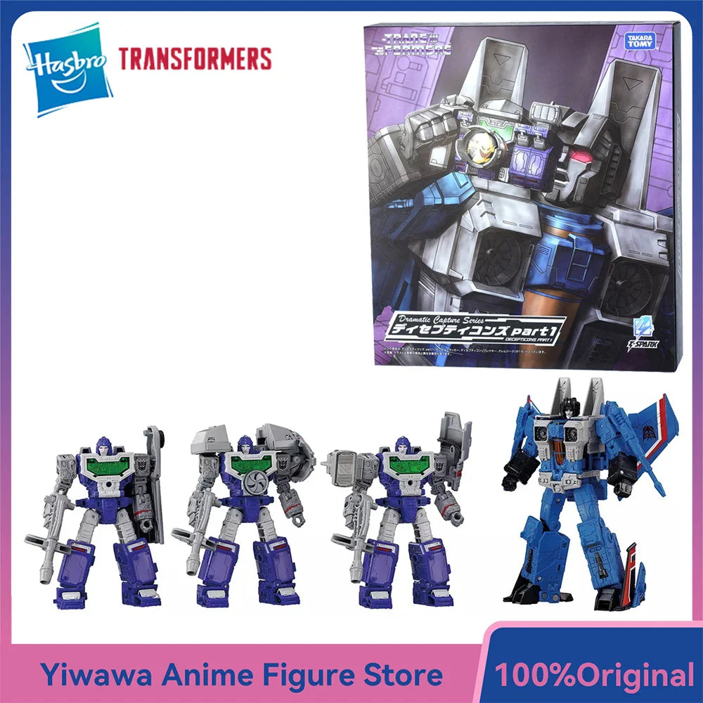 [Vorrätig] Transformers Takara Tomy Dramatic Capture Series Decepticons Part 1 Thundercracker & Reflector Figur Modell Geschenk Spielzeug