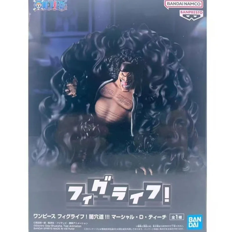 Original BANDAI Banpresto ONEPIECE Marshall D Teach THE GRANDLINE SERIES PVC Anime Figures Action Figure Model Toys Gifts