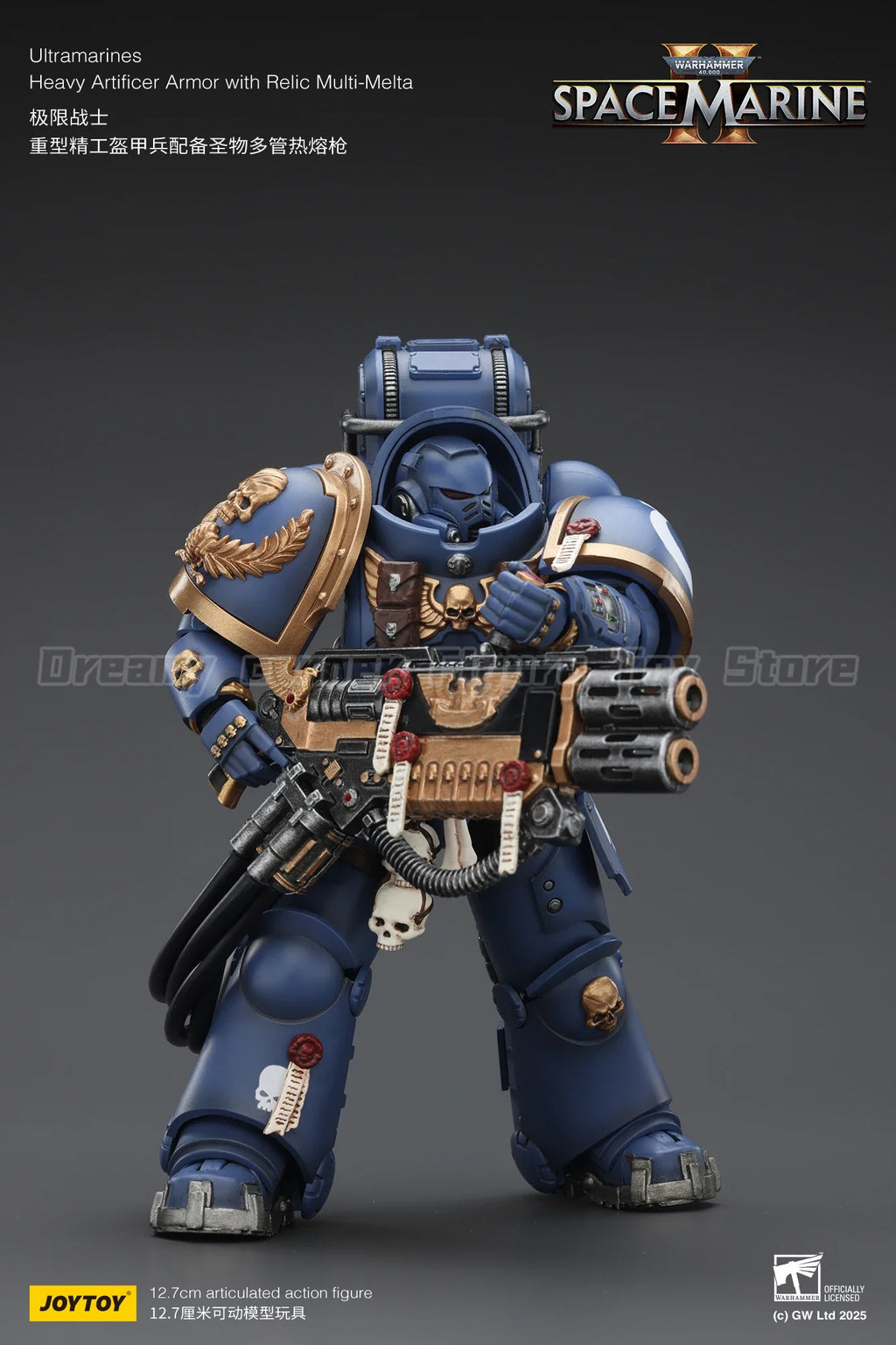 【In Stock】JOYTOY Warhammer 40K Ultramarines Heavy Artificer Armor with Relic Multi Melta 1/18 Action Figure Model Collection