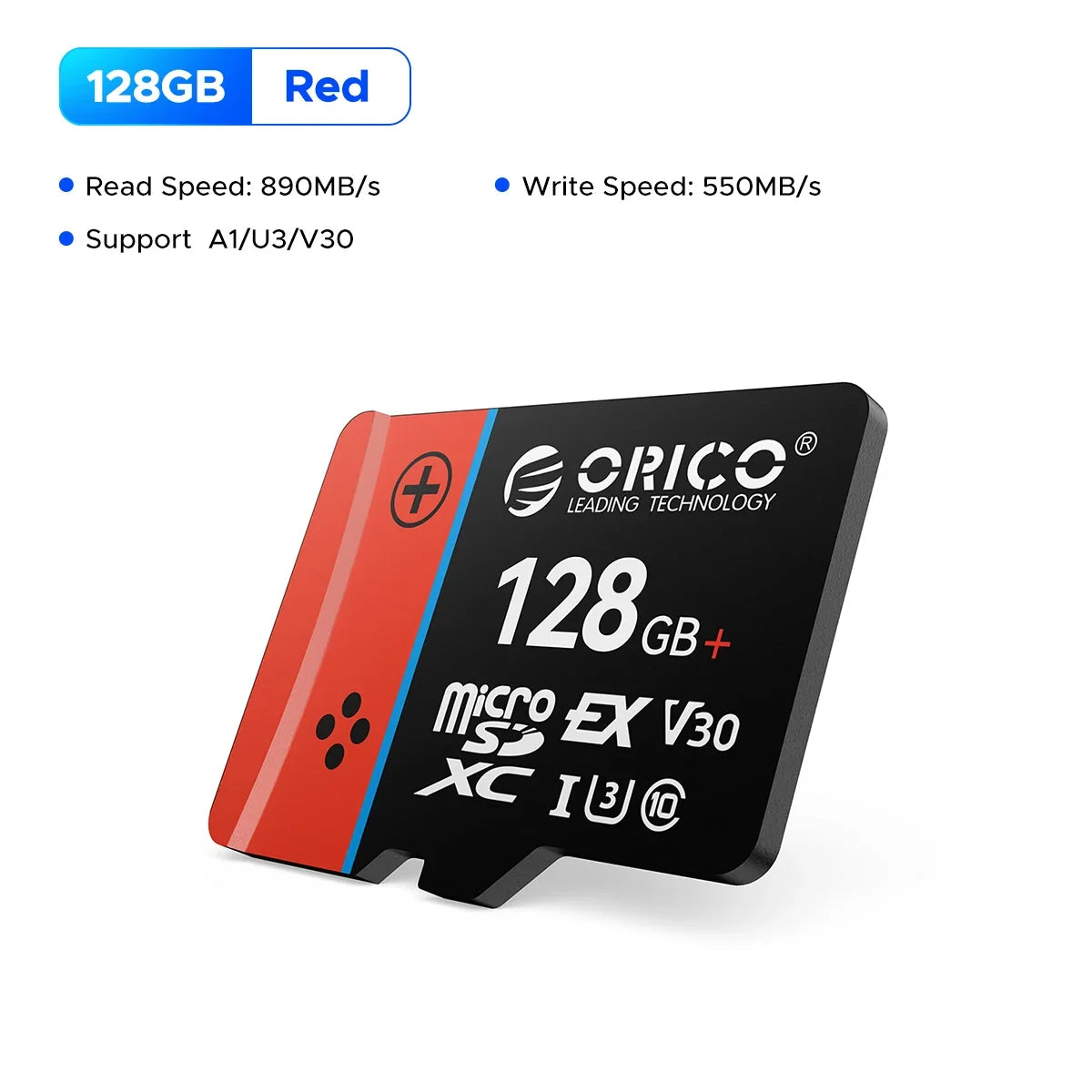 ORICO microSD Express Card  UHS-I, C10, U3, V30, Full HD, 4K, Up to 890 Memory Card for Nintendo-Switch 2 Steam Deck Gaming