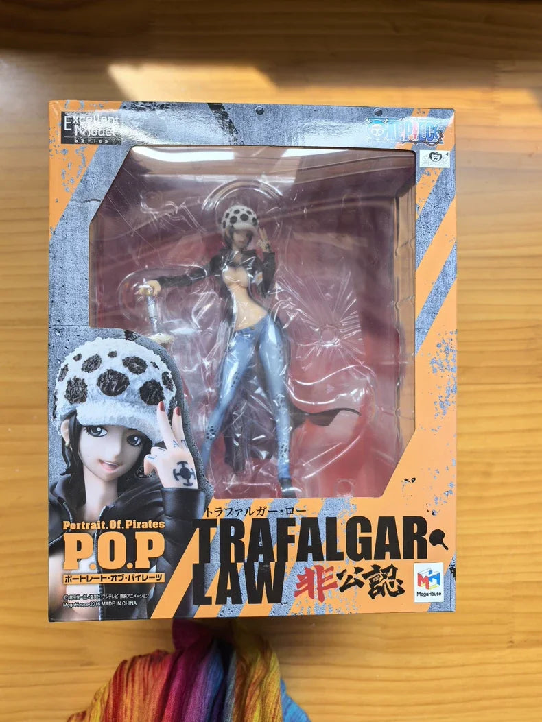 【In Stock】Original One Piece POP IRO Female Law Unofficial Gender-Swap Anime Model  Trendy Toys Desktop Doll Collectibles Gift