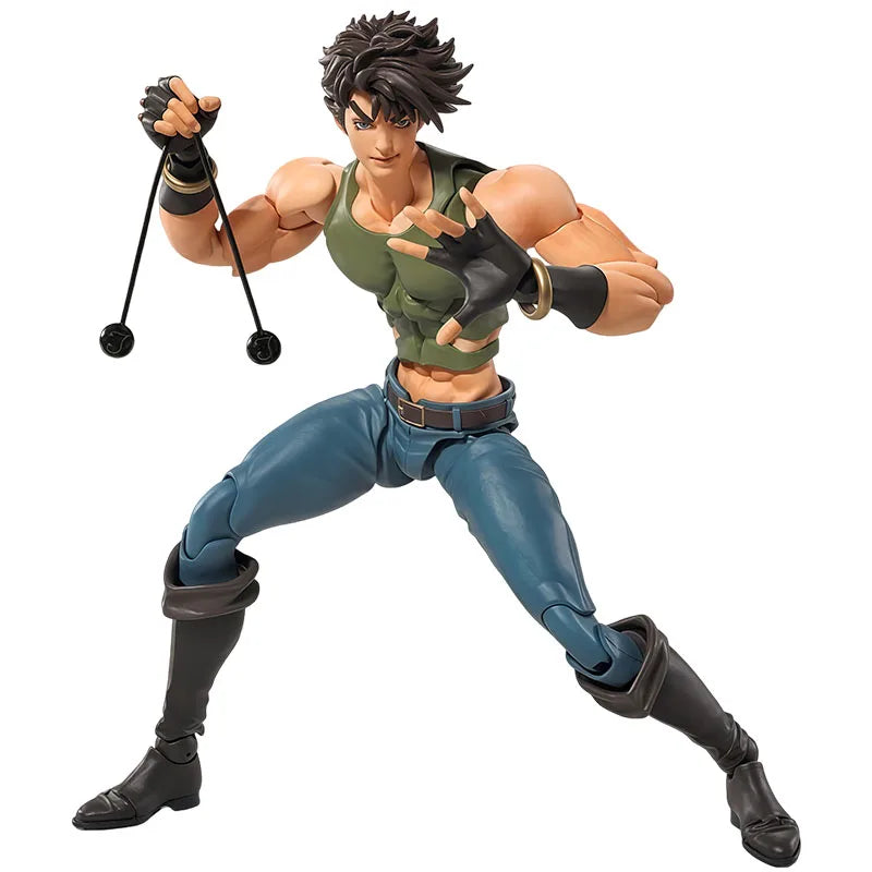 In Stock Genuine Bandai JoJo's Bizarre Adventure Model Kit SHF Joseph Joestar Anime Action Figure Collection Finished Model Toys