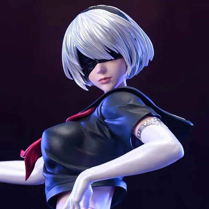 Nier:Automata Anime Figure Yorha No. 2type B Figures 2b Figurine Pvc Mechanical Life Forms Statue Doll Model Customized Toy Gift