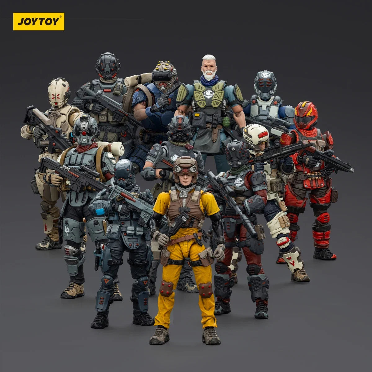 JOYTOY Dark Source 1/25 Steel Ride Corps & UNSC Corps Movable Figurine Joint Model Doll Assembly Toy Collection