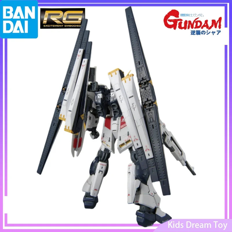 Bandai in Stock Original RG GUNDAM SIDE-F Limited RX-93 V GUNDAM (DOUBLE FIN FUNNEL TYPE) Anime Action Figures Toys Collectible