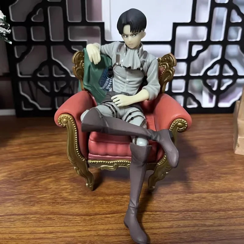Attack On Titan Mikasa Ackerman Levi Figure Artfx J Ackerman Renewal Battle Damage Anime Model Toys Doll Christmas Gift Toy