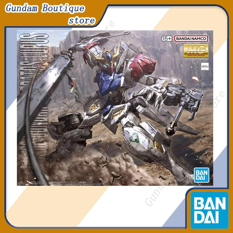 Bandai Genuine MG ASW-G-08 GUNDAM BARBATOS LUPUS Anime Action Figure Robot Collectible Assembly Model Toy Ornament Gift Children