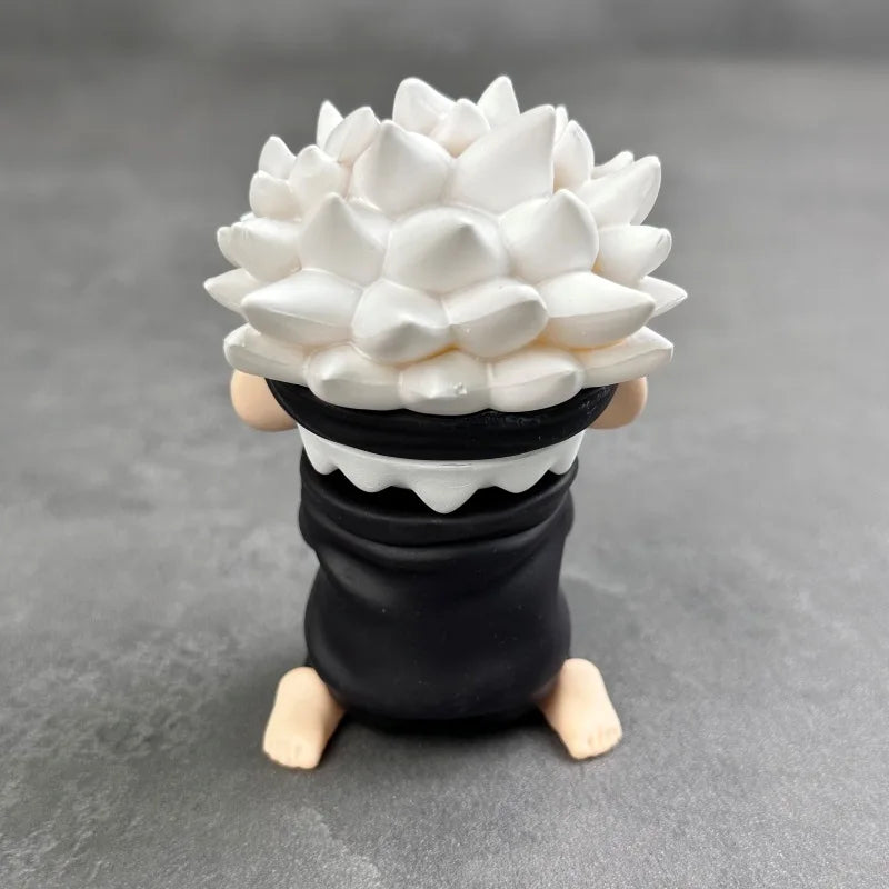 Bandai Q Version Spell Sitting Posture Please Understand The Tiger Cane Wild Rose Fu Heihui Car Mounted Figurine Anime Model