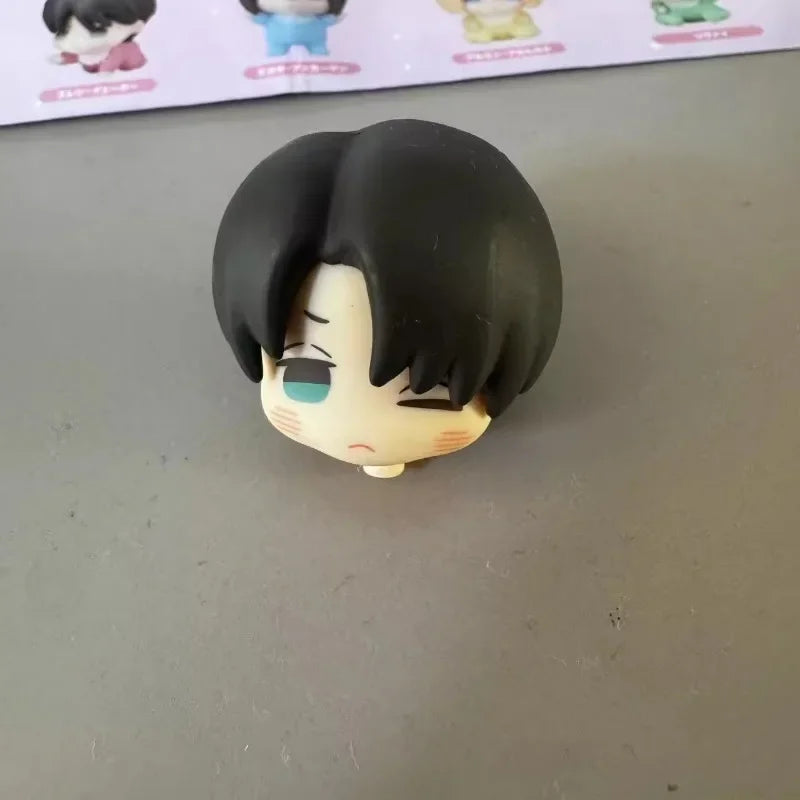 Attack on Titan Gashapon Toys Eren Jaeger Mikasa Ackerman Armin Arlert Levi Ackerman Q Version Action Figure Model Ornament Toys