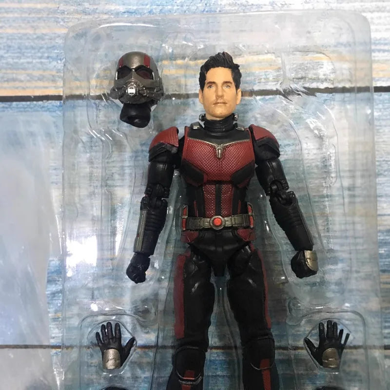 Authentic Straight Hair Bandai Original SHF Mobile Doll Ant Man Scott Long Anime Action Figure Model Toys Model Gifts for Boys