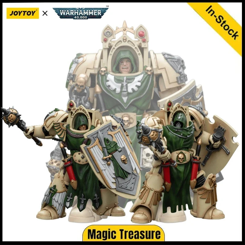 【JOYTOY】Warhammer 40K 1/18 Action Figure Dark Angel Deathwing Knight 3 Pieces Anime Military Model Toy Gift Collection