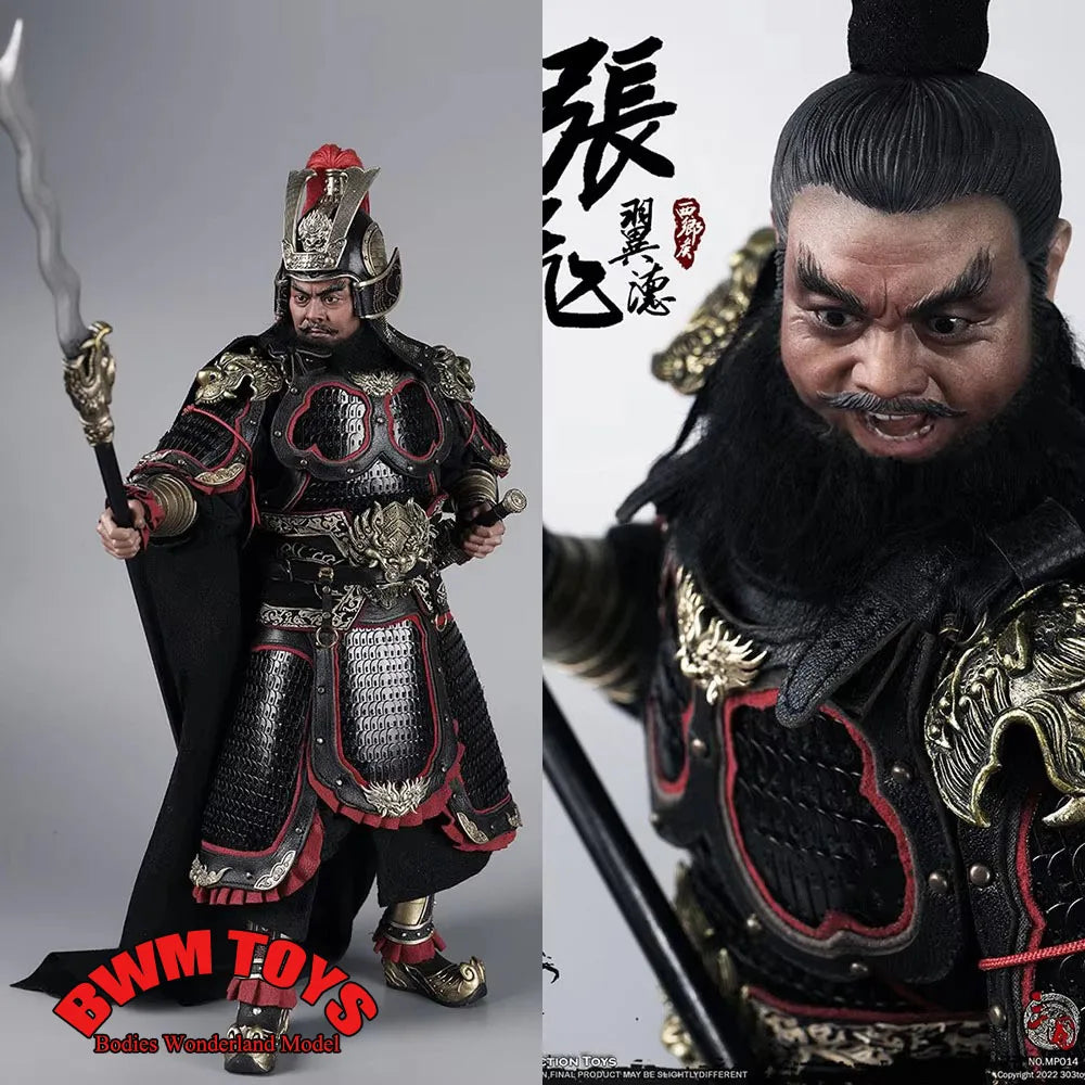303Toys MP013 MP014 1/6 Three Kingdoms Series Pure Copper Ancient Soldier Zhang Fei Figure China Brave Fighting Hero 12" Action