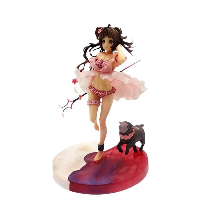 Arknights Eyjafjalla Sheep Ver Racing Outfit Anime Girl Model Figure PVC Statue For Collection Gift Wholesale Desktop Display