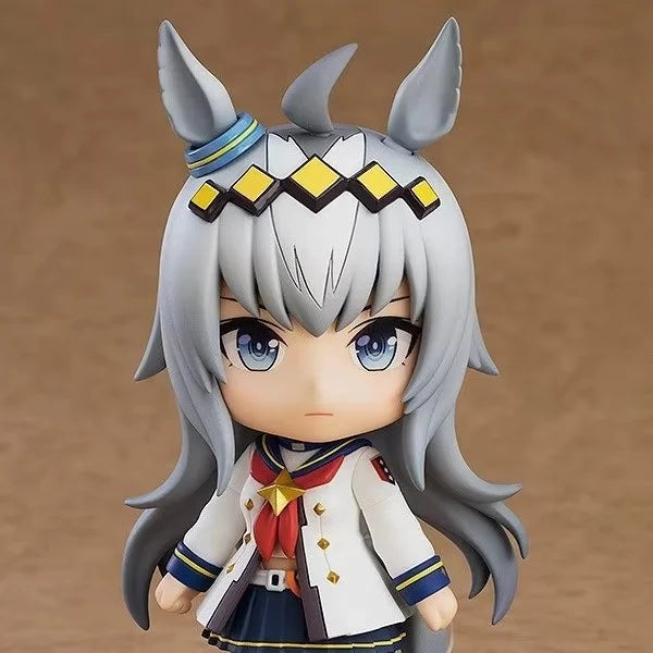 Anime Uma Musume Chibi Nendoroid Tokai Teio Gold Ship Face-Swappable Q Version Figure Desktop Decoration Collectible Model Gifts