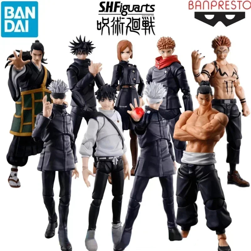 Jujutsu Kaisen Todo Aoi Satoru Gojo Itadori Yuji Fushiguro Megumi Ryomen Sukuna Bandai Original SHFiguarts SHF Anime Figures Toy