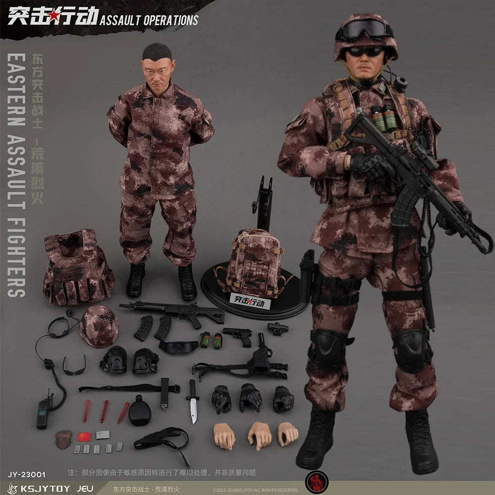ViiKONDO 1/6 KSJY 23001 JEU Action Figure Chinese PLA Eastern Assault Fighter Fire 12'' Toy Soldier Model Full Set Army Men Gift