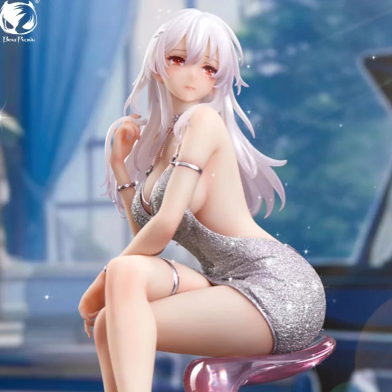 Original Genuine BearPanda 23cm FeintHear With Formal Dress Anime Action Figure Model Doll For Desk Decoration Collectible Toy