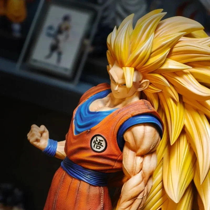 Dragon Ball 54cm JT 2% SSJ3 Goku Action Figures Large Size PVC Exquisite Anime Statue GK Collectable Model Toy Desktop Deco Gift