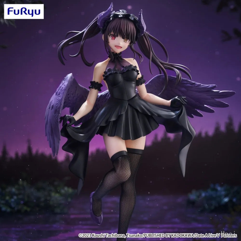 In Stock FuRyu Original Genuine Anime Date A Live V BiCute Dark Figure Tokisaki Kurumi 23cm Collections Model Toy Figures Gift