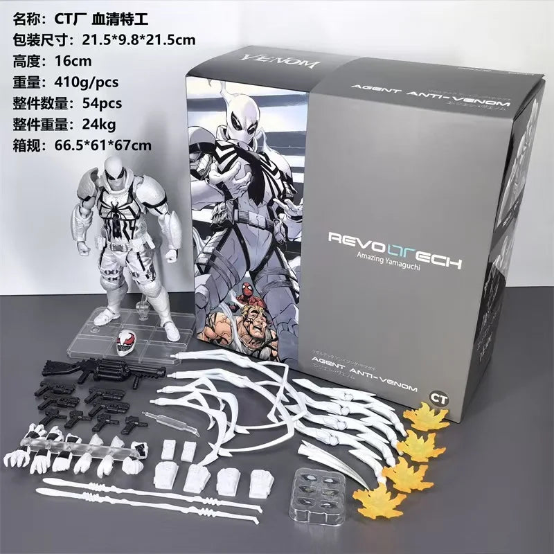 New Ct Toys Agent Anti Venom Figure Kaiyodo Amazing Yamaguchi Comics Agent Venom Action Figure Model Christmas Toys gifts