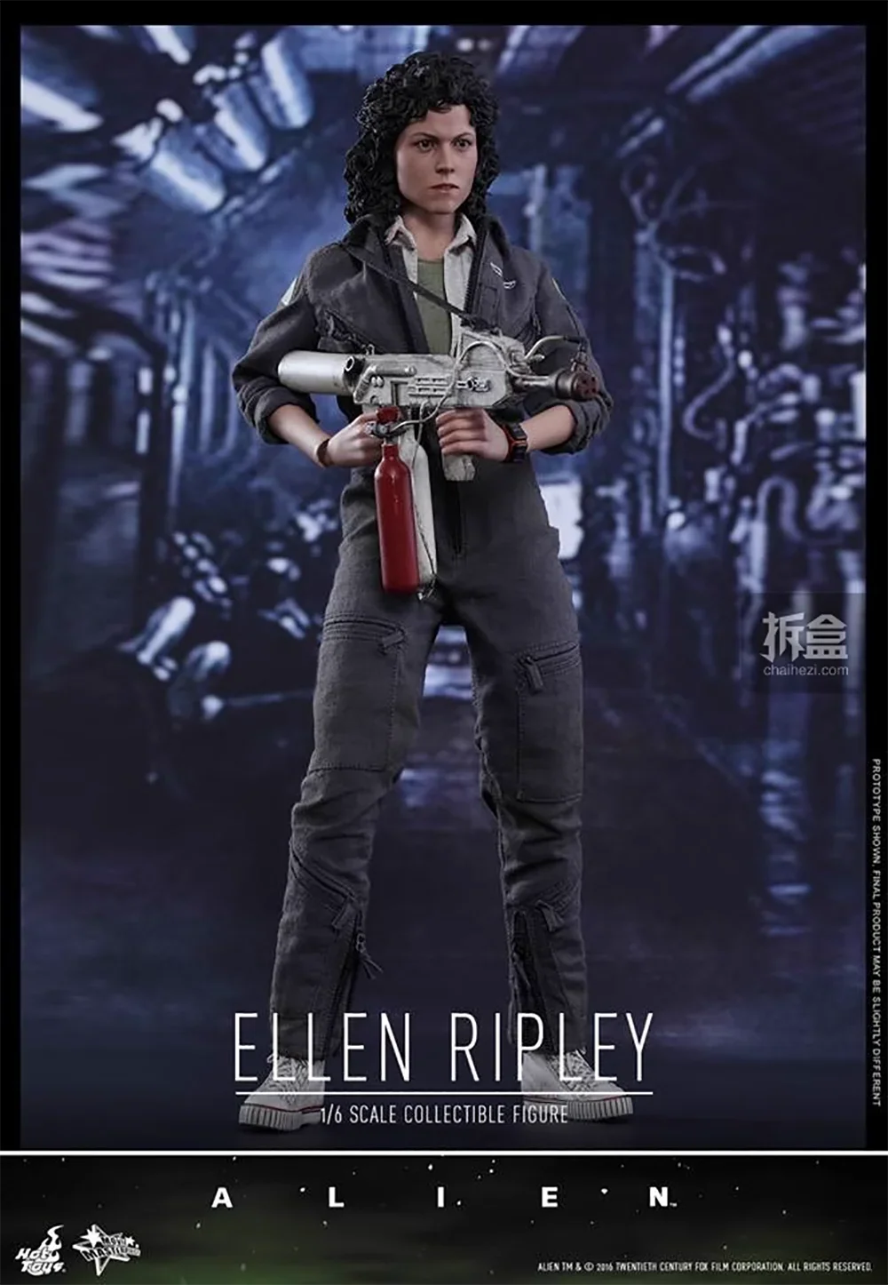 Original HotToys 1/6 MMS366 Xenomorph Ellen Ripley Action Figure Model Toys 12 inch Collection Scene Decoration Gift
