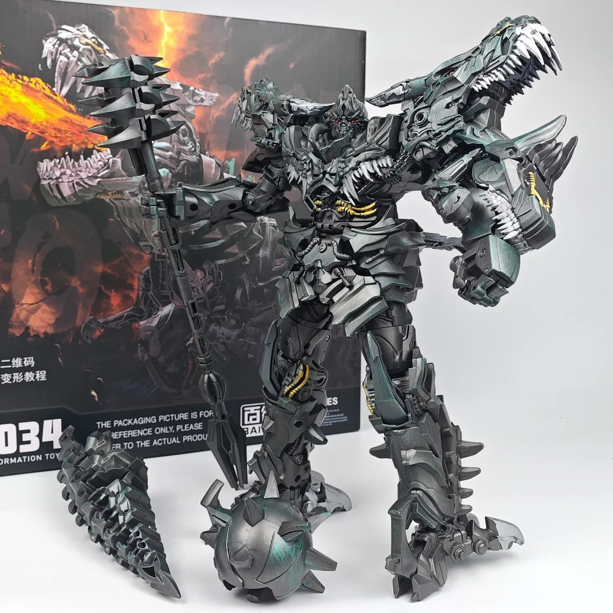 BAIWEI Transformation TW1034 23cm Grimlock KO SS07 Action Figure Dinosaur Leader Toy Collcetion Gifts