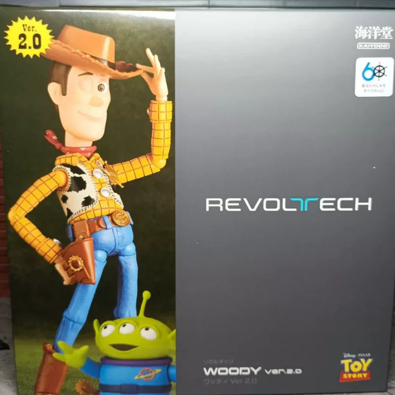 Original Kaiyodo Revoltech Toy Story Sherif Woody Jessie‌ Ver 1.5 2.0 Action Figures Anime Ornaments Collection Model Gifts Toy