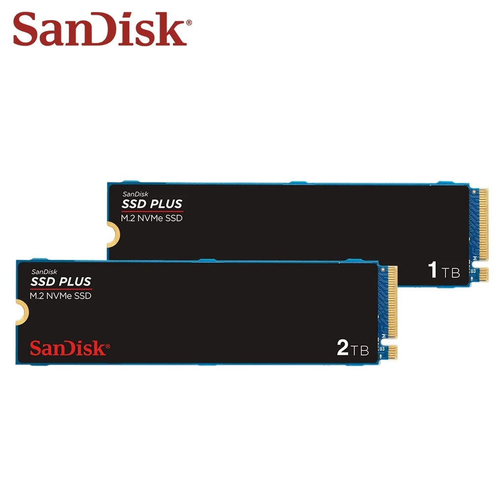 SanDisk M.2 2280 NVMe SSD PLUS PCIe Gen 3.0 Internal Solid State Drive 250GB 500GB 1TB 2TB Hard Disk Original Hard Drive for PC