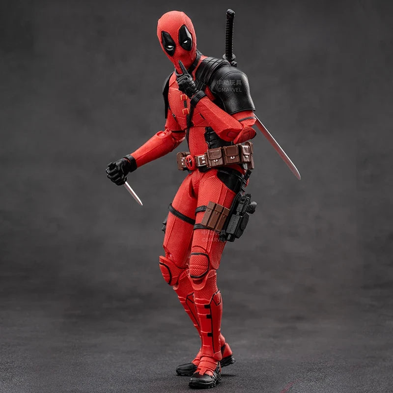 New ZD Toys Deadpool & Wolverine Model 7in 1/10 Action Figures Deadpool Model Marvel Superheroes Collection Ornaments Boys Gifts